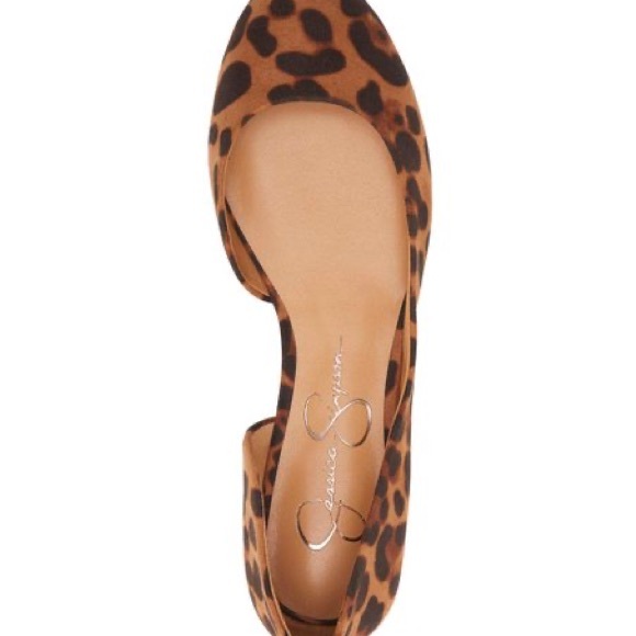 Jessica Simpson Collection | Tan Leopard Print Gabrina Flat - Picture 2 of 6